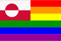 The Greenland Rainbow Flag