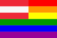 The Austria Rainbow Flag