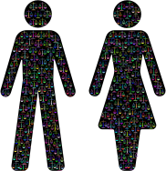 Prismatic Gender Equality Male And Female Figures 2