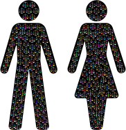 Prismatic Gender Equality Male And Female Figures 3