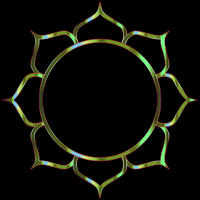 Chromatic Lotus Flower Line Art 8