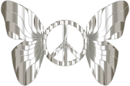 Groovy Peace Sign Butterfly 13