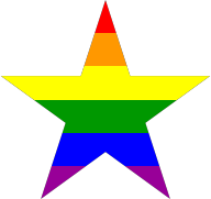 Classical Rainbow Five-Point Star