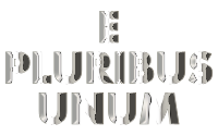 E Pluribus Unum Chrome Typography No Background