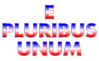 E Pluribus Unum Red White Blue Typography No Background