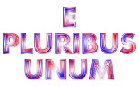 E Pluribus Unum Red White Blue Typography 2 No Background