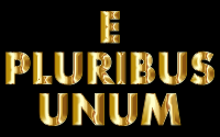 E Pluribus Unum Gold Typography
