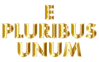 E Pluribus Unum Gold Typography No Background