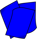 Stack of Blue Paper