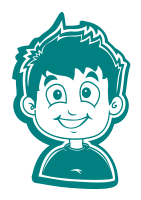 Smiling Boy White for T-Shirt