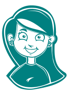 Smiling Girl White for T-Shirt 2
