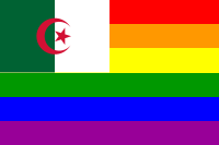 The Algeria Rainbow Flag