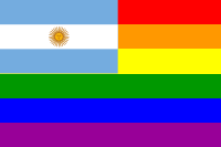 The Argentina Rainbow Flag