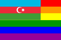 The Azerbaijan Rainbow Flag