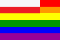 The North Ossetia-Alania Rainbow Flag