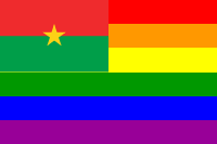 The Burkina Faso Rainbow Flag