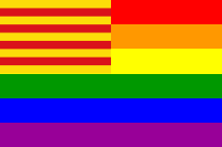 The Catalonia Rainbow Flag