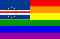 The Cape Verde Rainbow Flag