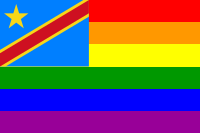 The Democratic Republic of the Congo Rainbow Flag