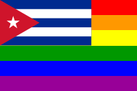 The Cuba Rainbow Flag