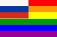 The Russia Rainbow Flag