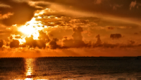 Surreal Golden Sunset