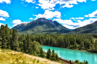Surreal Bow River Canada