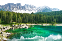 Surreal Bergsee Lake Germany