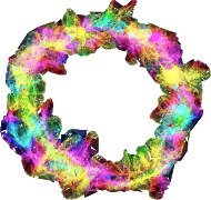 Low Poly Prismatic Particle Explosion No Background