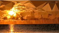 Low Poly Golden Sunset
