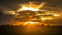 Surreal Charred Sky Sunset