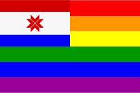 The Mordovia Rainbow Flag