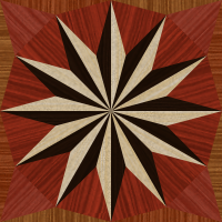wooden triangle tiling