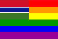 The Gambia Rainbow Flag