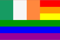 The Ireland Rainbow Flag