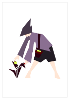 Peasant at work without landscape