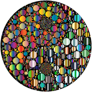 Prismatic Circles Yin Yang 8