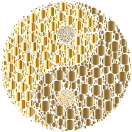 Golden Circles Yin Yang No Background