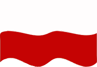 Flag of Poland wave