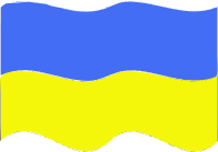 Flag of Ukraine wave
