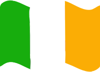 Flag of Ireland wave