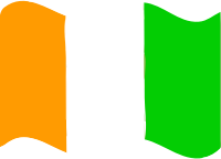 Flag of Cote dIvoire wave