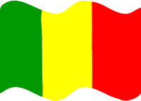 Flag of Mali wave