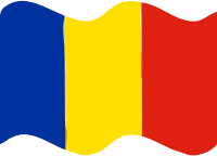 Flag of Romania wave