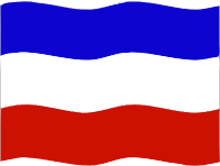 Flag of Serbia Montenegro wave