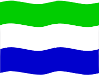Flag of Sierra Leone wave