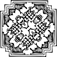 Square ornament 18