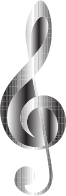Monochrome Checkered Clef