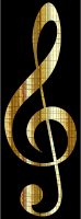 Gold Checkered Clef