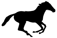 Jockey Silhouette Minus Jockey